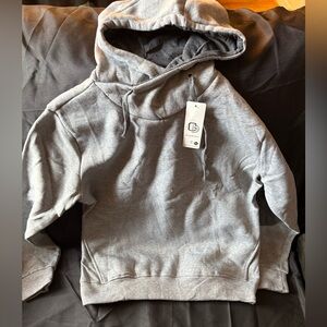 New Gray Hooded Sweatshirt with Dark Gray Elbow Size 2XL